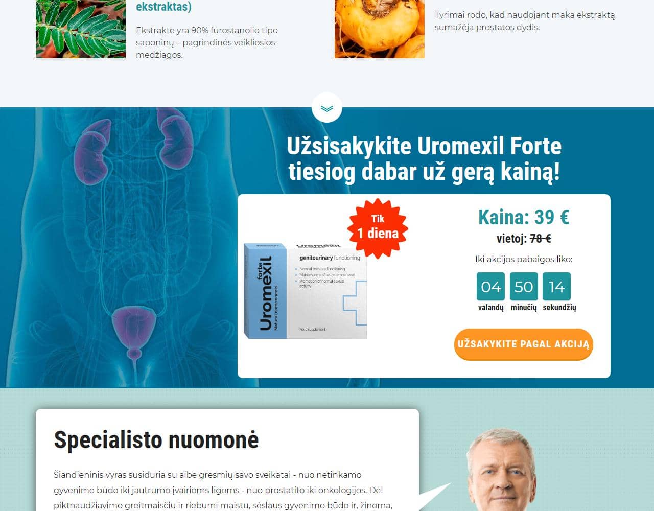 Uromexil Forte Prostatitis 4